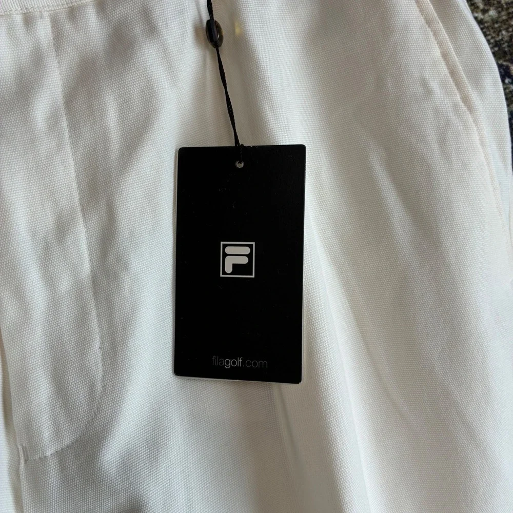 FILA Golf Mens Pants Off White Cream Tencel Cotton Twill Size 38 NWT‎ U90128 - Picture 9 of 10